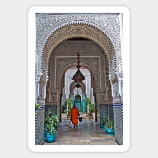 Morocco. Casablanca. City Hall. Cleaning time. Sticker